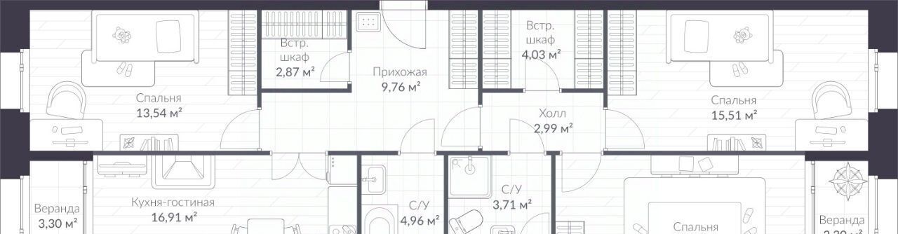 квартира г Санкт-Петербург п Стрельна ш Красносельское 22 метро Проспект Ветеранов фото 1