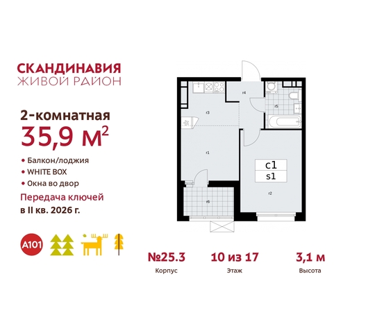 жилой район «Скандинавия» б-р Скандинавский 25/3 Сосенское, Бутово фото