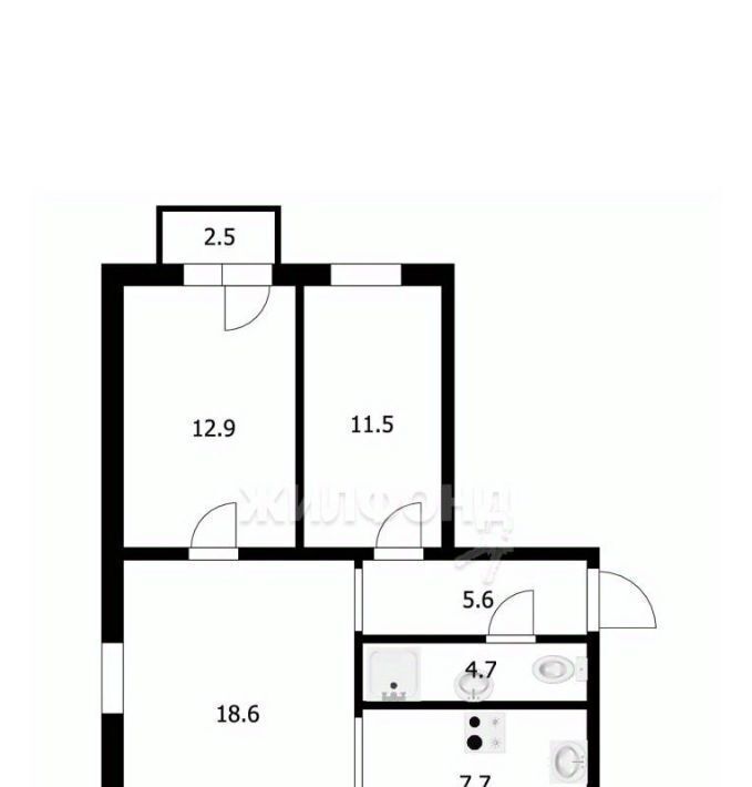 квартира г Новосибирск Берёзовая роща ул Красина 70а фото 15