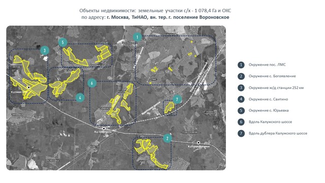 земля ул Вороновский Рубеж ТиНАО Калужское шоссе фото