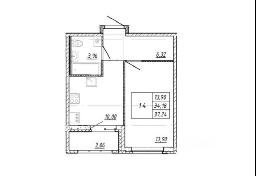 квартира р-н Всеволожский г Мурино Девяткино, улица Шоссе в Лаврики, 53к 2 фото 1