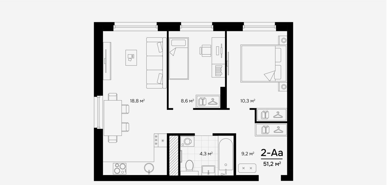 квартира г Екатеринбург Академический ул Амундсена 2 фото 21