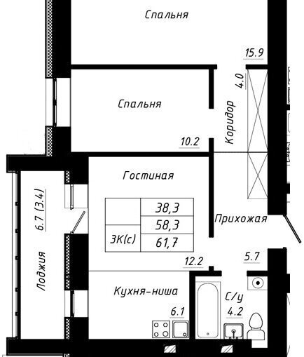 квартира г Барнаул тракт Павловский 196ак/3 фото 1