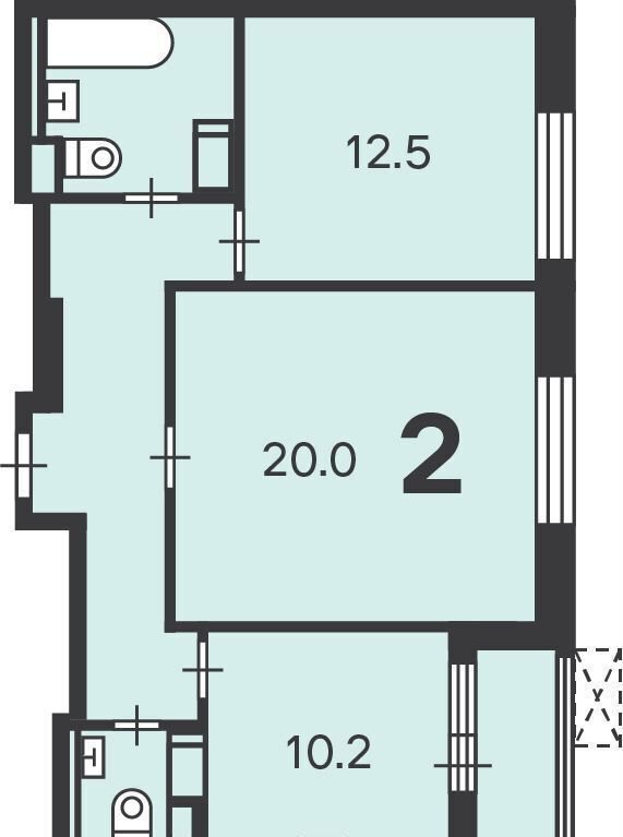 квартира г Москва метро Марьина Роща ул 2-я Марьиной Рощи 3 фото 19