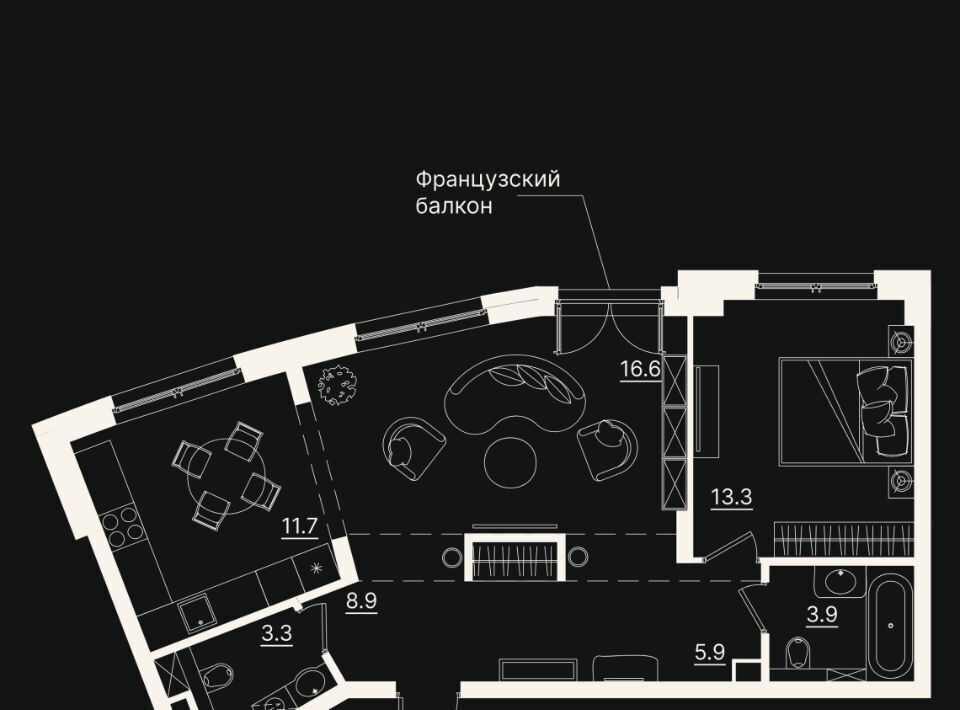 квартира г Тюмень р-н Центральный ул Щербакова 2к/3 фото 1