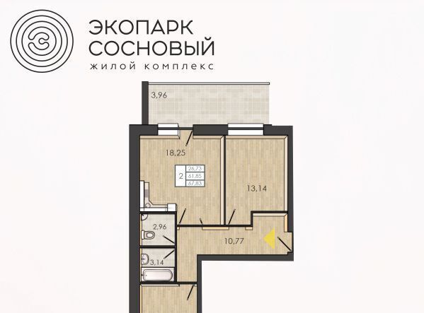 квартира г Пермь р-н Ленинский ул Борцов Революции 1ак/5 фото 1