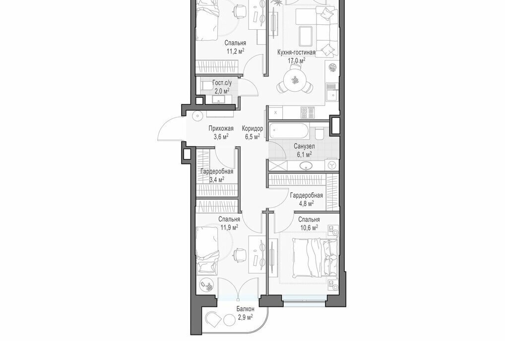 квартира г Москва ул Академика Королева 21 Останкино фото 1