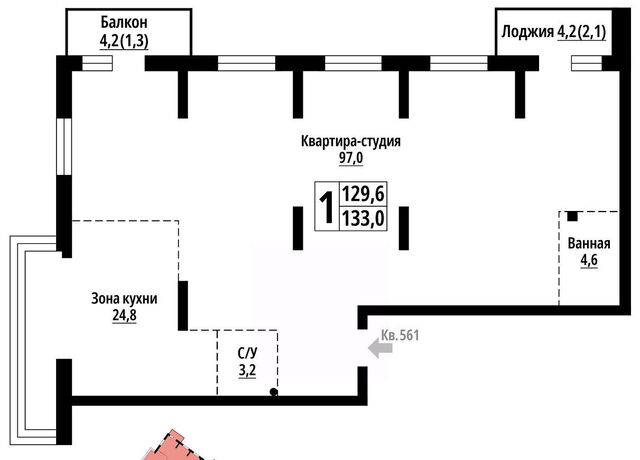 квартира р-н Центральный дом 12 фото