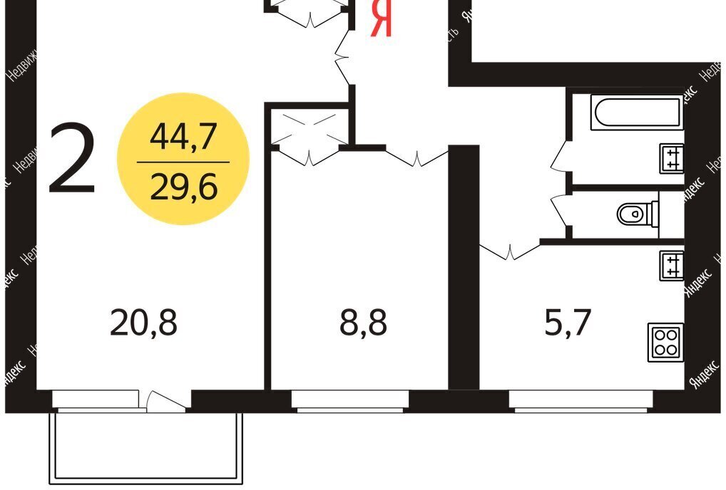 квартира г Москва метро Селигерская б-р Бескудниковский 57к/1 фото 10