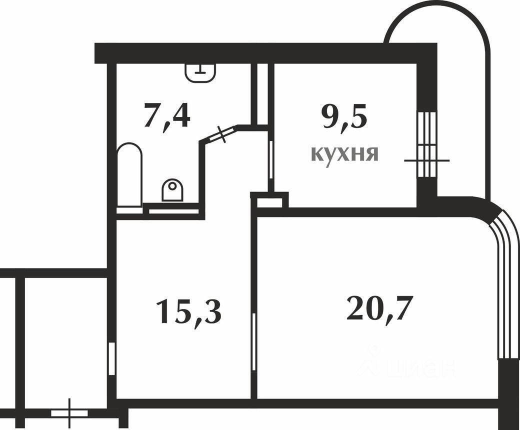 квартира г Москва ЮЗАО Южное Бутово ул Южнобутовская 38 Микрорайон Д 1, Московская область фото 13