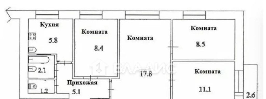 квартира г Ломоносов р-н Петродворцовый ул Победы 19 фото 2