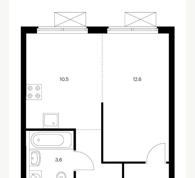 квартира г Москва метро Аминьевская ш Очаковское 5к/3 фото 41