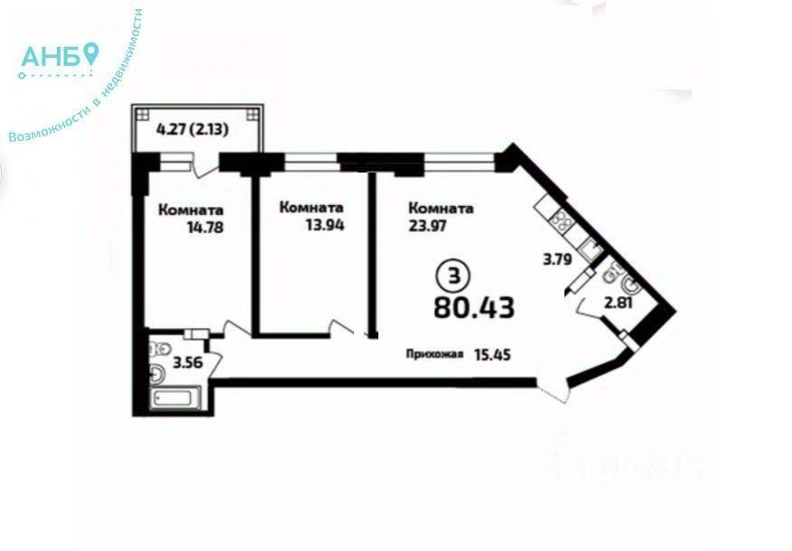 квартира г Новосибирск р-н Заельцовский ул Залесского 8/1 фото 4