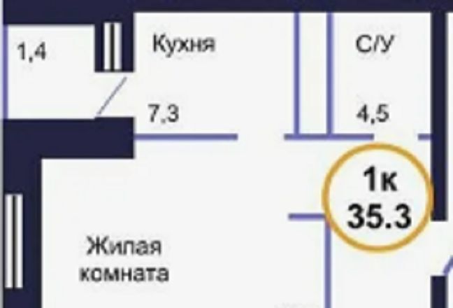 квартира г Тюмень р-н Ленинский ул Дамбовская 27к/1 фото 14