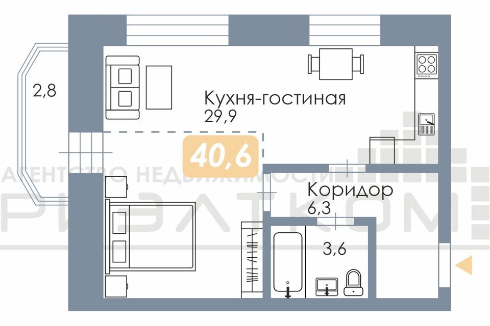 квартира г Благовещенск ул Политехническая 37 Благовещенск городской округ фото 2