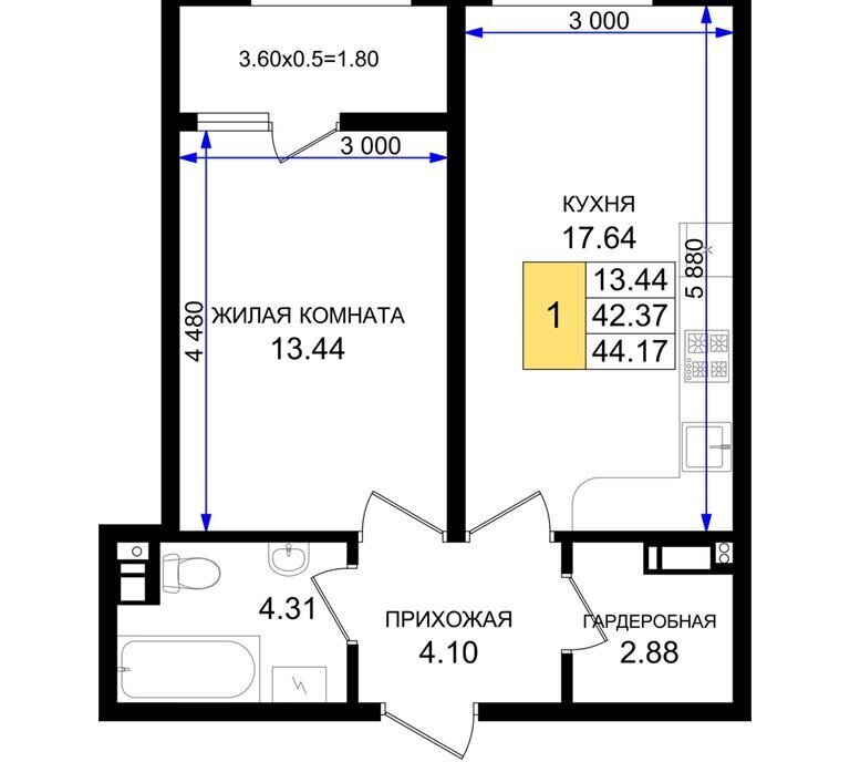 квартира г Новороссийск р-н Южный микрорайон 5-я Бригада фото 1