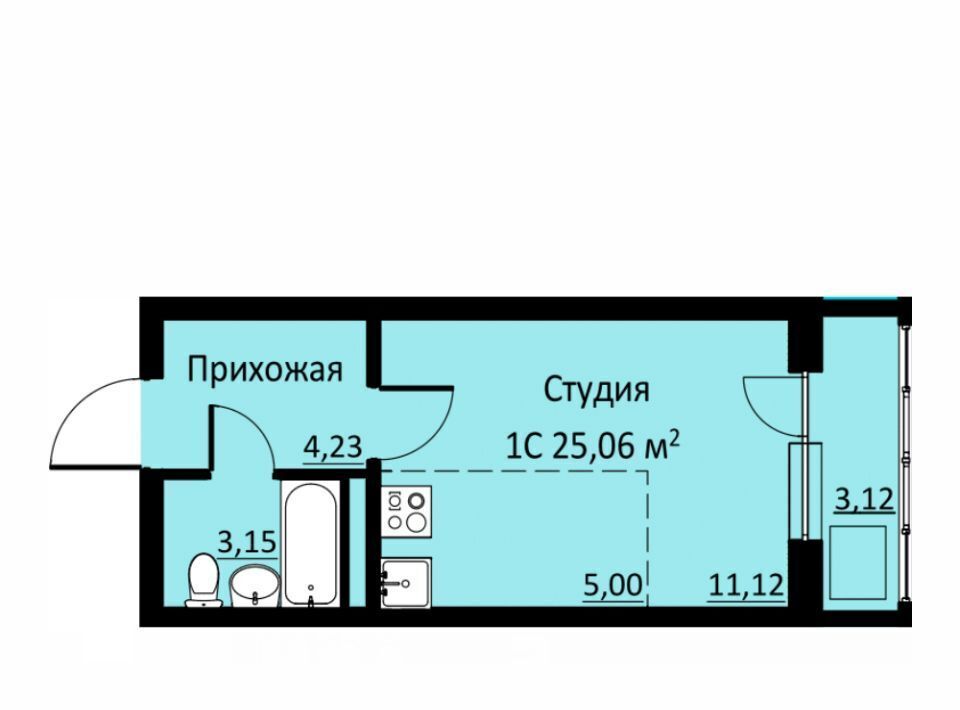 квартира р-н Пермский д Кондратово ул Водопроводная 6/1 ЖК «Ближе» фото 1