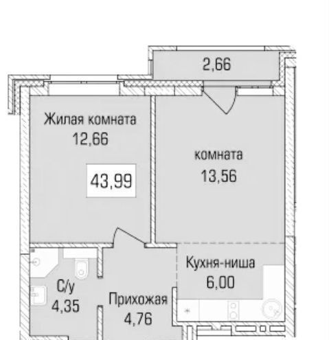 квартира г Новосибирск р-н Калининский ул Объединения 102/4 ЖК «Цивилизация» фото 1