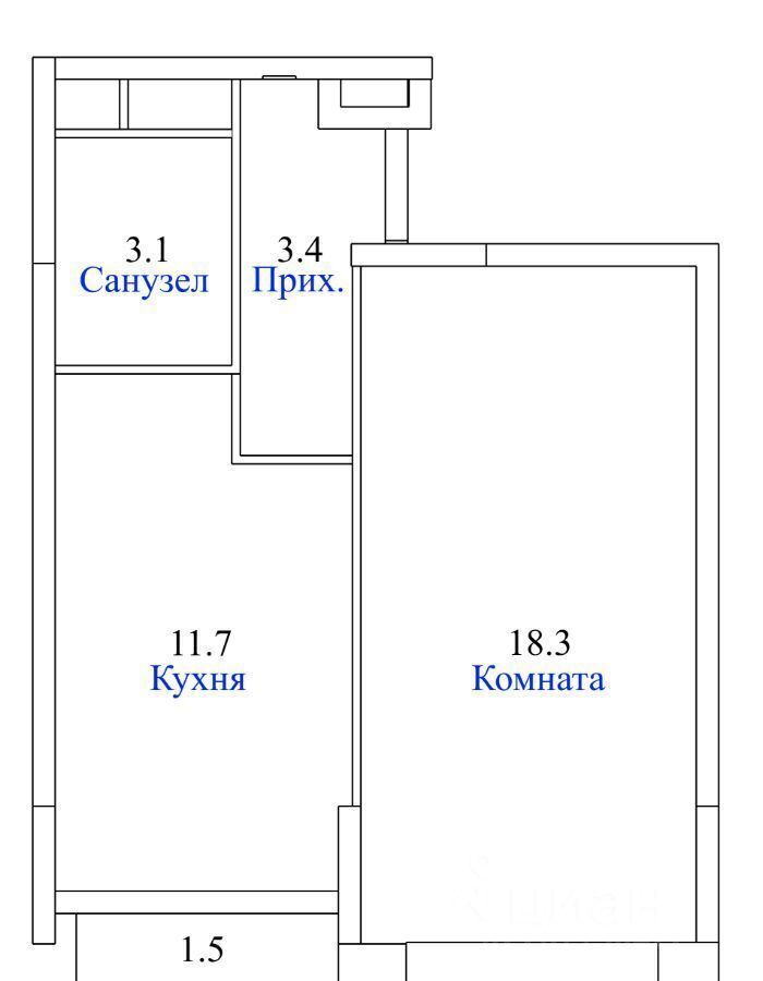 квартира г Москва метро Коммунарка метро Новохохловская ул Василия Ощепкова 1 Новомосковский административный округ, Московская область фото 19