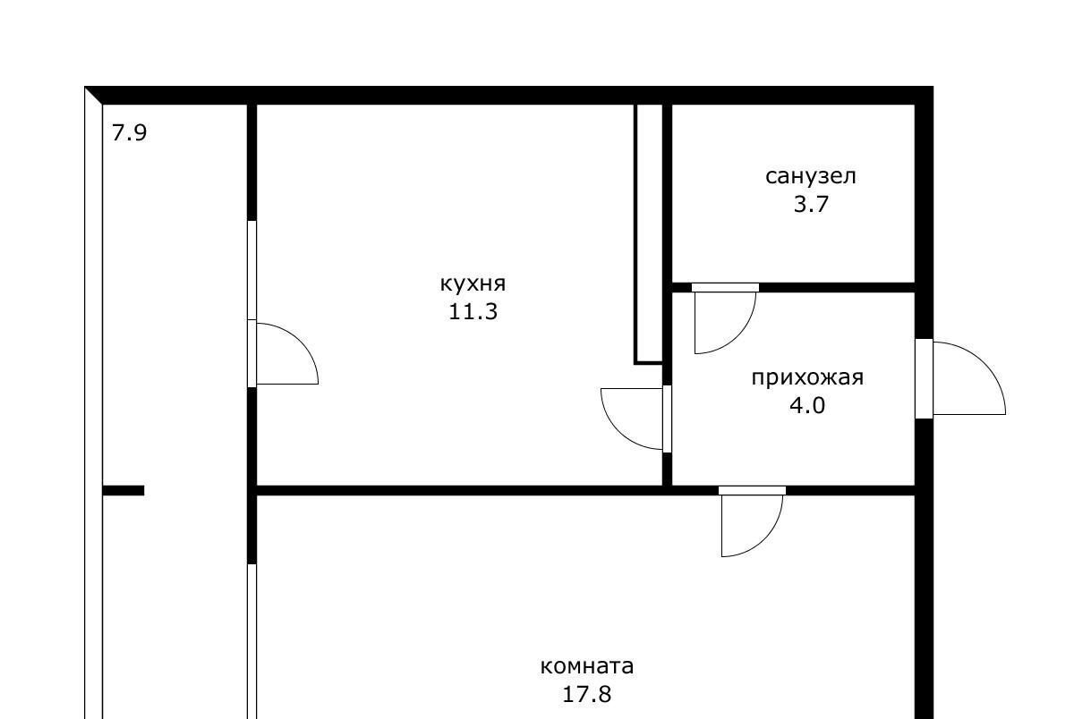 квартира г Краснодар р-н Прикубанский микрорайон «Московский» 17 ул. Имени Николая Семеновича Котлярова фото 8