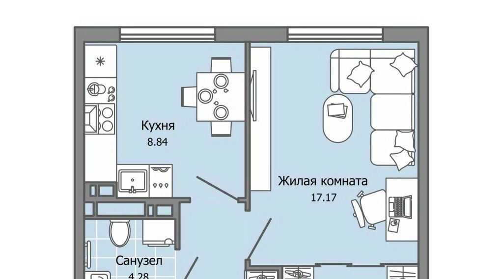 квартира г Ульяновск р-н Засвияжский ул Героя Российской Федерации Колпакова А.В. 7 фото 1