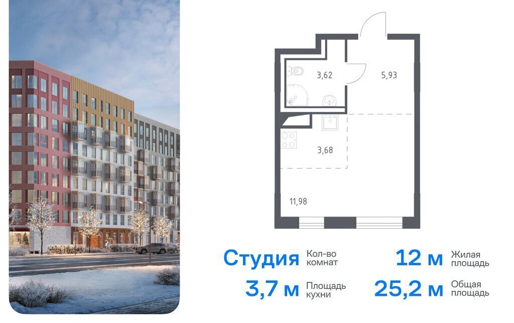 квартира р-н Ломоносовский д Лаголово Квартал Лаголово 1 Автово фото 1