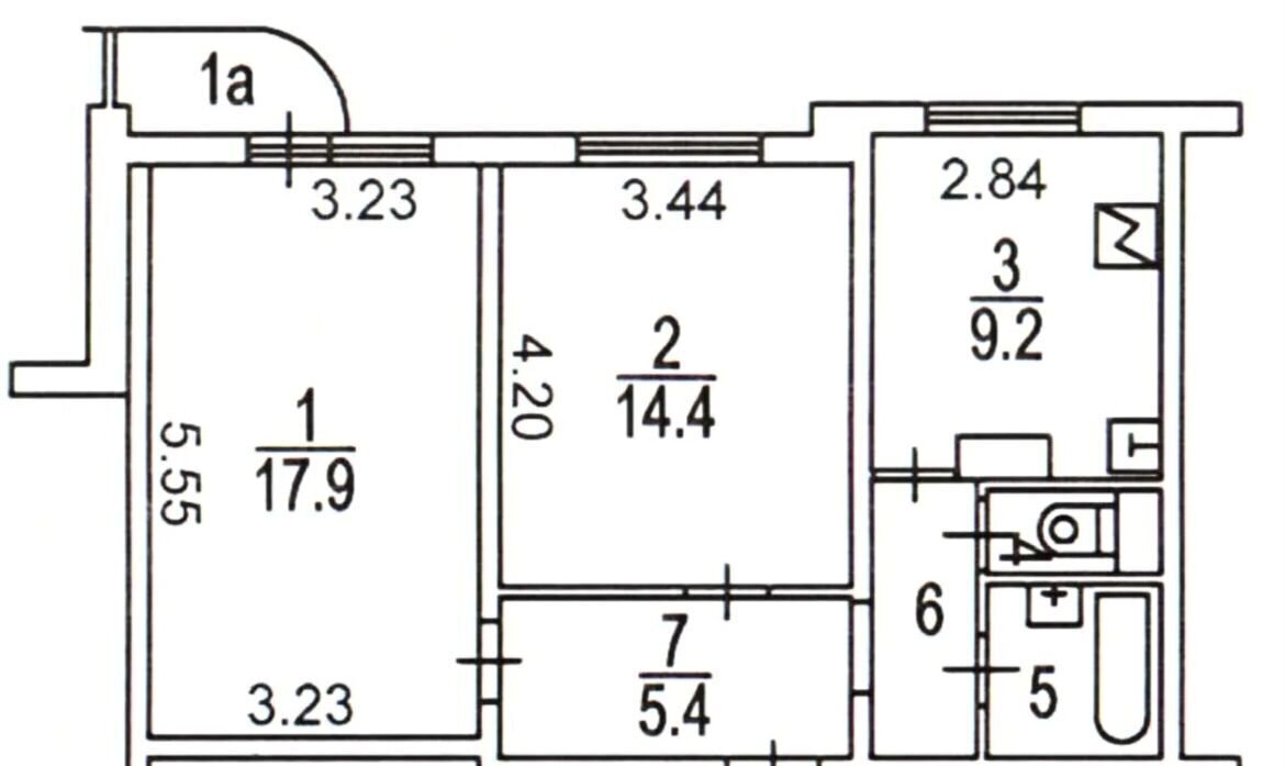 квартира г Москва метро Пражская ул Чертановская 32к/1 фото 29