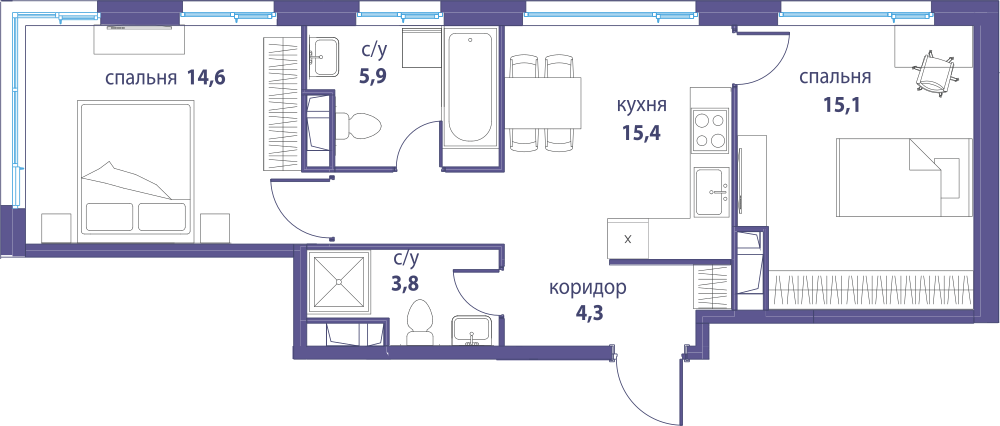 квартира г Москва метро Римская район Лефортово ул Золоторожский Вал д. к 19 фото 1