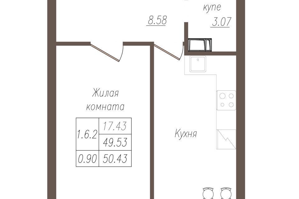 квартира г Орел р-н Советский ЖК Крылья Орел городской округ, ЖК Крылья фото 1