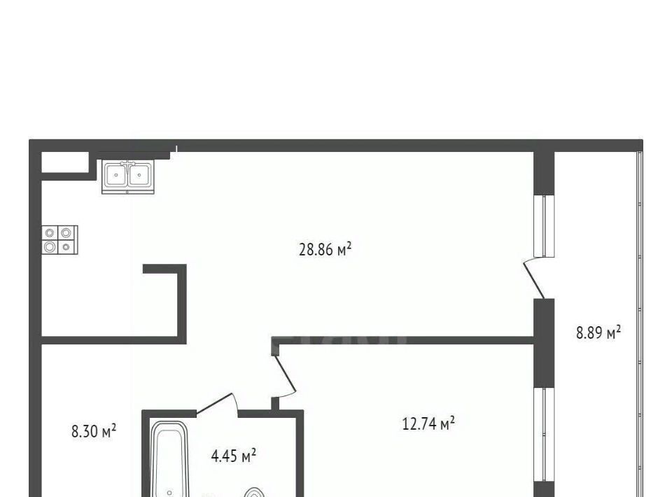 квартира г Тюмень р-н Центральный ул Газовиков 73к/4 фото 1