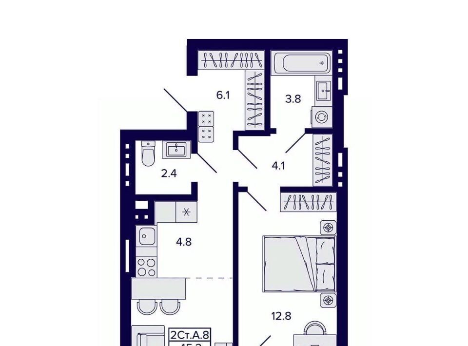 квартира г Новосибирск пер 18-й Бронный 16 Площадь Маркса фото 2