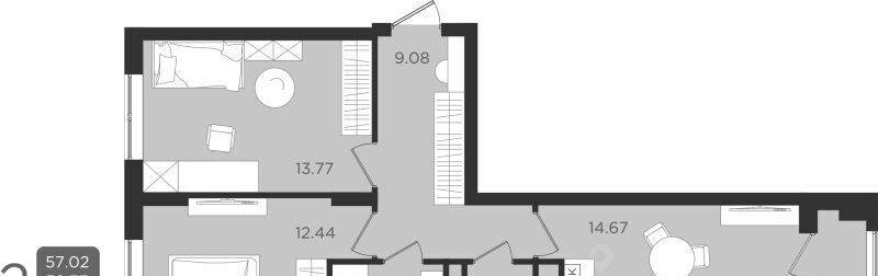 квартира г Калининград р-н Ленинградский ул Старшины Дадаева 55 фото 1