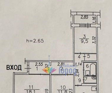 квартира г Новокузнецк р-н Новоильинский ул 11 Гвардейской Армии 15 фото 2
