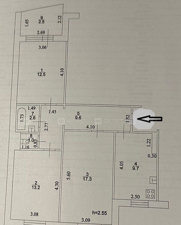 квартира г Казань р-н Ново-Савиновский ул Гаврилова 52 фото 25