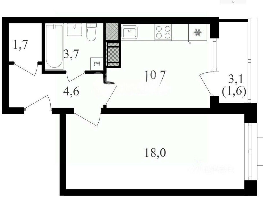 квартира г Москва ул Берзарина 32 Поле, Октябрьское фото 11