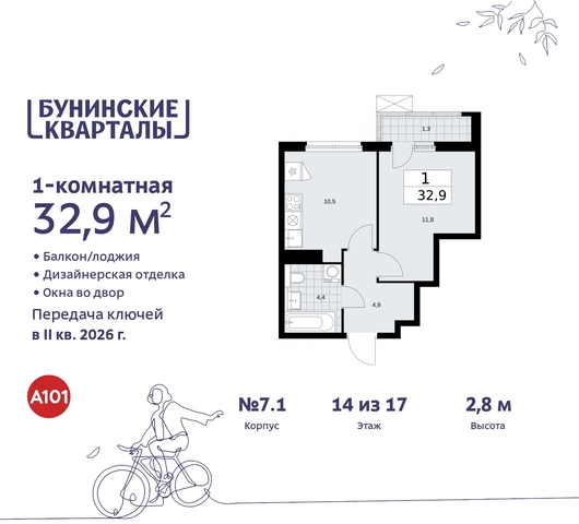 п Сосенское ЖК Бунинские Кварталы пр-кт Куприна 2 Сосенское, Ольховая, Бунинская аллея фото