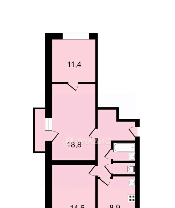 квартира г Москва метро Нагорная ул Нагорная 25к/1 фото 7