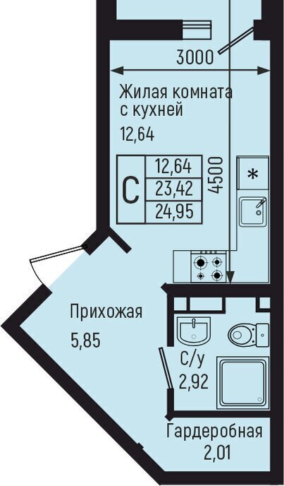 квартира р-н Туапсинский с Небуг квартал Спортивный фото 1