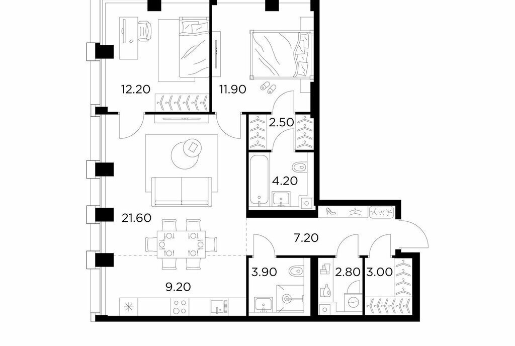 квартира г Москва метро Балтийская ЖК Инджой фото 1