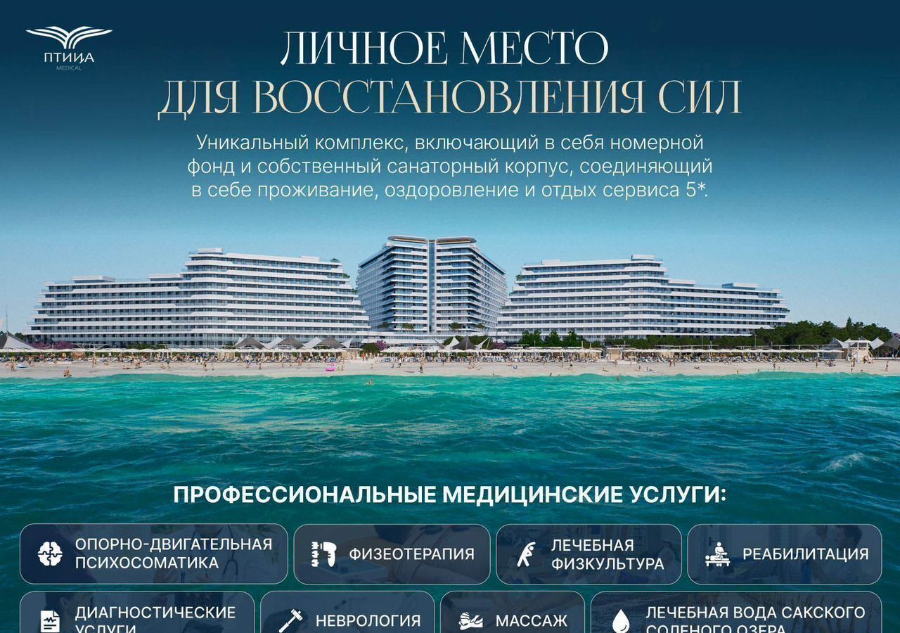 квартира г Феодосия пгт Коктебель Туристическо-рекреационного комплекс «SkySoul Resort» р-н автозаправки «Химсбытторг», стр. 8 фото 3