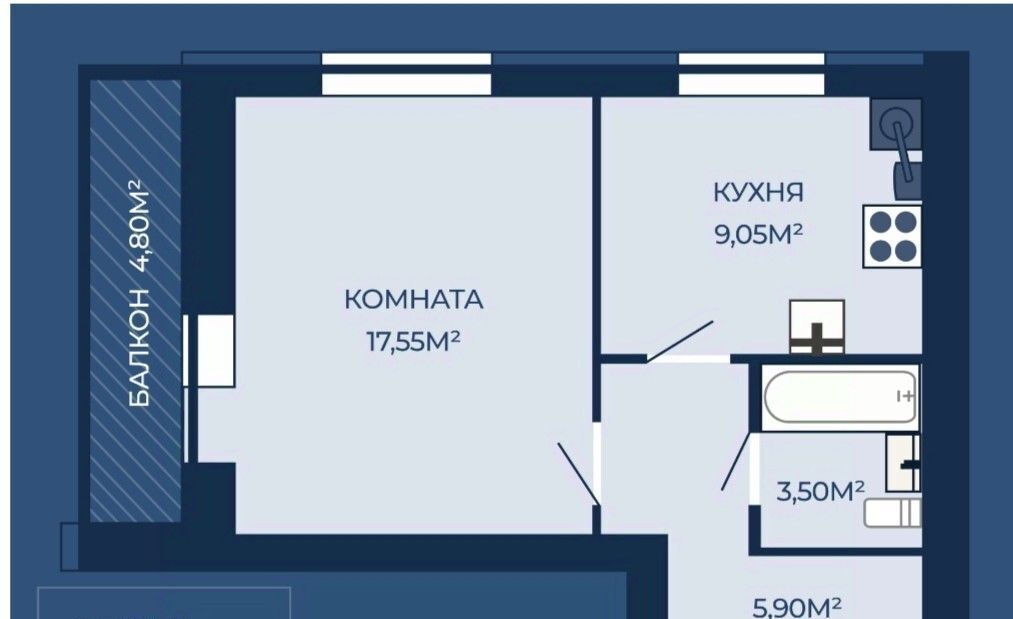 квартира г Иваново р-н Фрунзенский ул 2-я Первомайская 25 фото 1