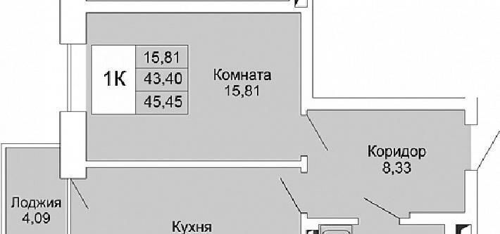 квартира г Новосибирск Студенческая ул Немировича-Данченко 167/2 фото 2