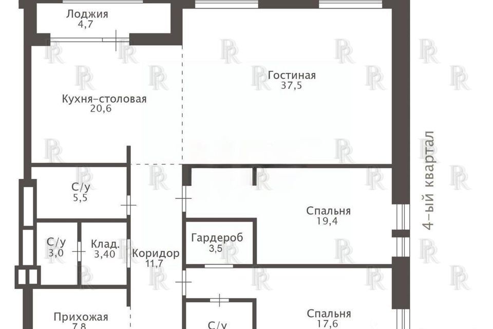 квартира г Москва ул Усачёва 13 микрорайон «Садовые Кварталы» Центральный административный округ фото 4