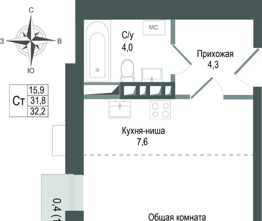 квартира г Королев мкр Первомайский Гольяново фото 1