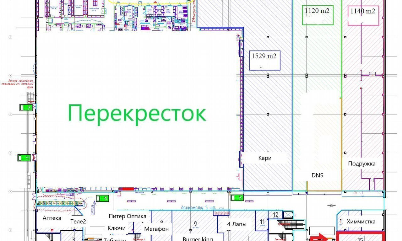 торговое помещение г Санкт-Петербург метро Пионерская пр-кт Коломяжский 17к/1 фото 8