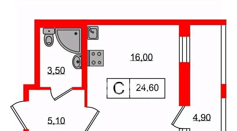 квартира р-н Всеволожский г Мурино ул Шоссе в Лаврики 51 Девяткино фото 2