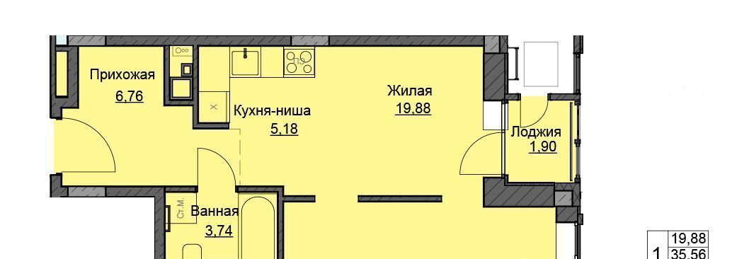 квартира г Ижевск р-н Индустриальный ул Чехова 46 фото 1