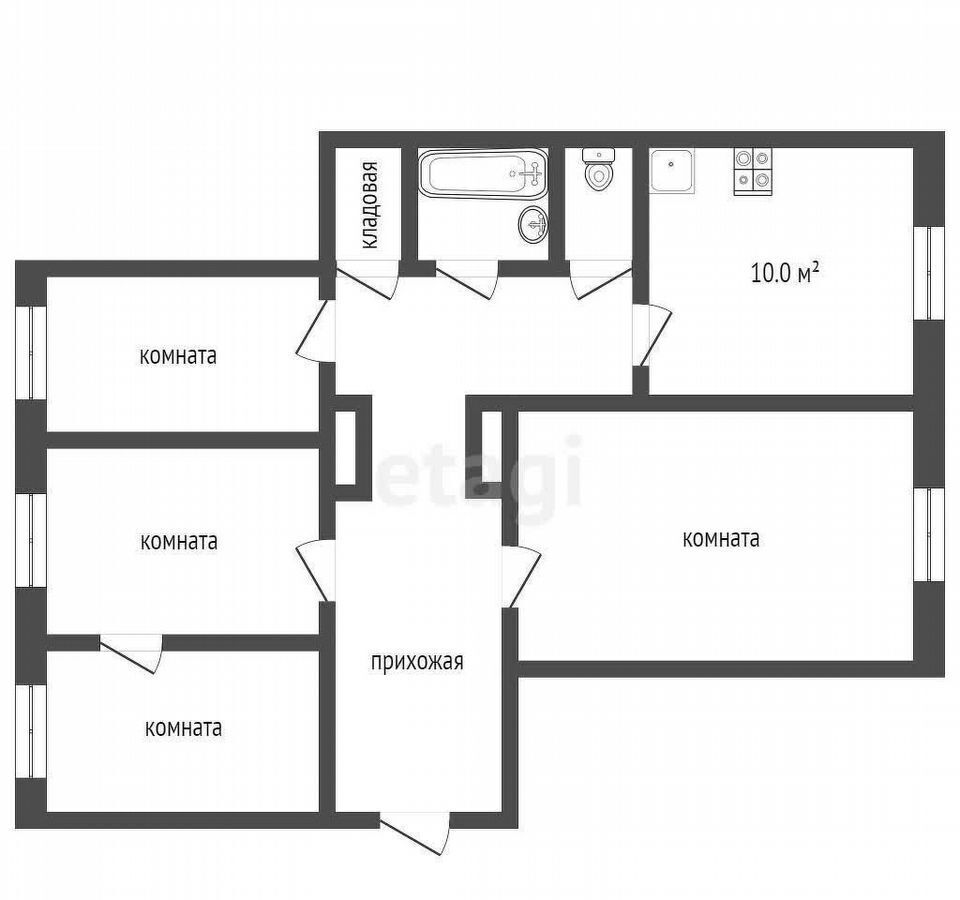 квартира г Ярославль р-н Кировский ул Свободы 54/38 фото 18