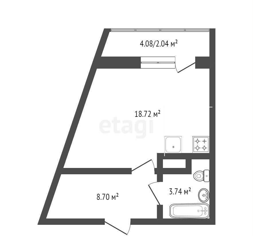 квартира г Тюмень р-н Калининский ул Новоселов 113 фото 13