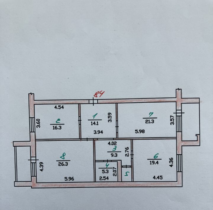 квартира г Орел р-н Железнодорожный наб Дубровинского 74 фото 14